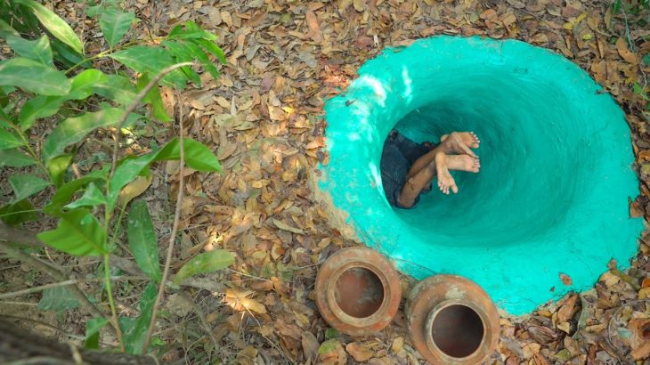 How To Building Temple Secret Underground And Bath Swimming Pools