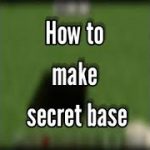 How to make secret base/underground house || MCPE