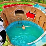 Kids Build Secret UNDERGROUND Pool House!