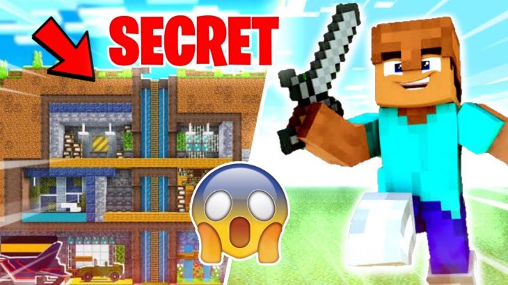 MAKING A SECRET UNDERGROUND HOUSE IN MINECRAFT !!!