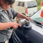 汚すぎるワゴンRのボンネットを磨いてみた