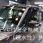 日産ルークス ハイウェイスター Sハイブリット アッシュブラウンメタリック磨き&完全無機質のクォーツ(親水性）施工 スピード関西
