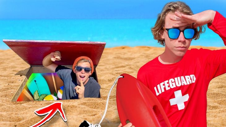 SECRET Underground Beach Bunker! *HIDDEN ENTRANCE*