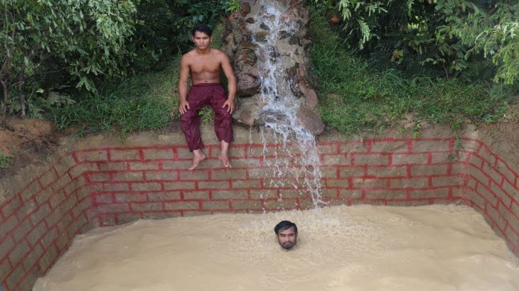 Survival Idea How to build natural swimming Pool