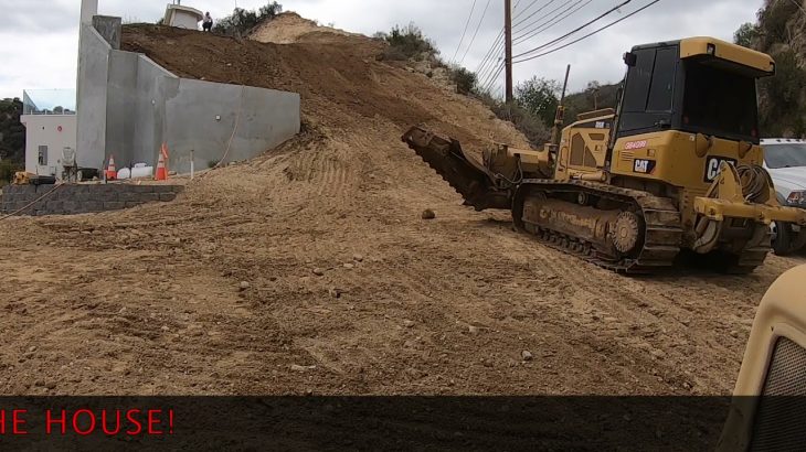 The Dome Shaped Underground House: Final Grading and Driveway forming