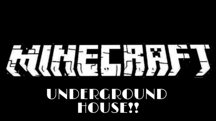UNDERGROUND HOUSE!!