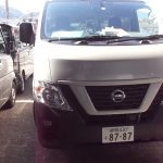 平成２年　日産　キャラバン 　ドアガラス交換、マッドガード取付