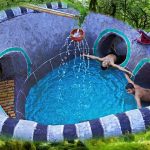 Amazing PYTHON Swimming pool & Water Slide | Dig To Build Underground House