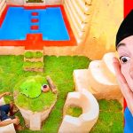 CRAZY Primitive Underground Pool House Construction