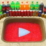 LOGO YOUTUBE Underground Hole, Orbeez , Coca Cola, Different Fanta, Mirinda, Pepsi, Sprite