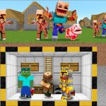 Minecraft BUILD SECRET UNDERGROUND HOUSE TO PROTECT FROM PARASITES !!