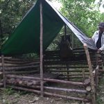 SOLO BUSHCRAFT Camp Build Wooden Underground House Under Raining 3 Day