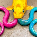 Stop Motion Lucu ASMR – Ikan Mas memakan Belut raksasa Memasak Primitif Mukbang 4K