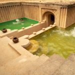 This rainy’s, building twin Brown fruit Swimming Pool and a luxurious underground house