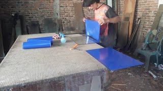 menjelang libur bikin buat bos guppy dulu sahabat,6unit full beground biru