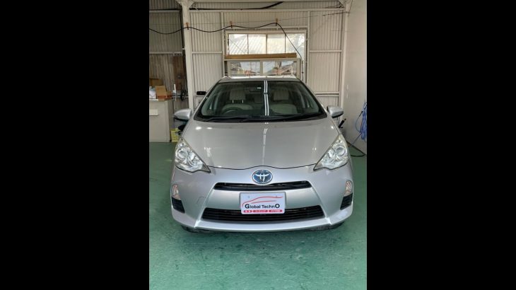 トヨタ アクア コーティング・ヘッドライト磨き オイル交換【グローバルテクノ 桑名市】