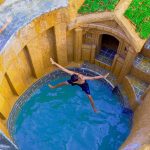 100 Days Of Build Swimming Pool Water Slide Around Secret Underground House