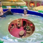 60 Days Building The Most Amazing Underground House and Private Living Room, Water Slide Temple