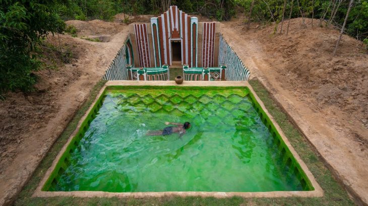 Build The Most Wonderful Underground Swimming Pool Around Underground House