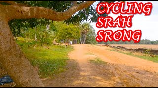 Cycling around Srah Srong Siem Reap Cambodia. So So Fun