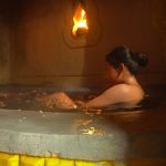 Girl Build Underground Bathtub Mini Pool for Underground Shelter Villa