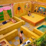 How To Build Underground House With Large Bed And Modern Underground Swimming Pool