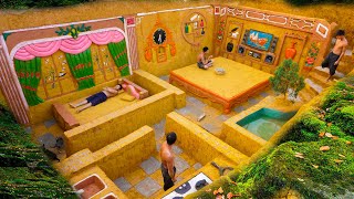 How To Build Underground House With Large Bed And Modern Underground Swimming Pool