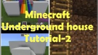 How to build Minecraft underground house Tutorial part-2.