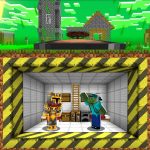 Minecraft CRAFT STRONGEST UNDERGROUND HOUSE BUNKER FOR ZOMBIE APOCALYPSE TSUNAMI MOD! Minecraft Mods