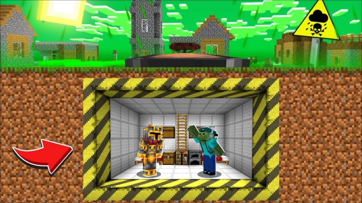 Minecraft CRAFT STRONGEST UNDERGROUND HOUSE BUNKER FOR ZOMBIE APOCALYPSE TSUNAMI MOD! Minecraft Mods