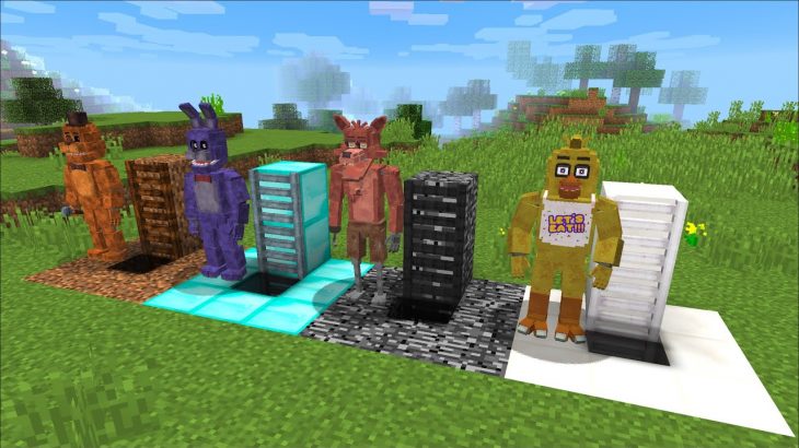 Minecraft DON’T ENTER THESE FIVE NIGHTS AT FREDDYS UNDERGROUND HOUSE MOD !! Minecraft FNAF Mods