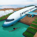 120 Days How I Build Water Slide Planes Park into Swimming Pool House Underground