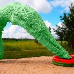 Big Green Worm Toothpaste From Coca Cola, Fanta, Mirinda and Mentos