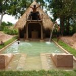 Build Amazing High Castle Jump  House To Underground Swimming Pool For Entertainment In Forest
