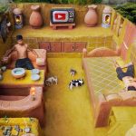 Building Modern Underground King Room With Swimming Pool In Underground House