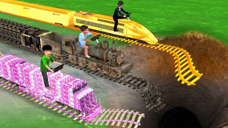 गरीब का ट्रेन रेस बचाव Garib Ka Train Race Rescue Comedy Video हिंदी कहानिया Hindi Kahaniya Comedy