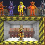 Minecraft BUILD SECRET UNDERGROUND HOUSE TO PROTECT AGAINST FIVE NIGHTS AT FREDDY’S MOBS!