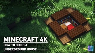 Minecraft, House || How to make a Underground House || Make Underground House || #shorts #mcpeshorts