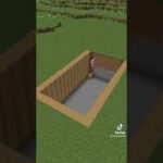 Minecraft best underground house tutorial #shorts