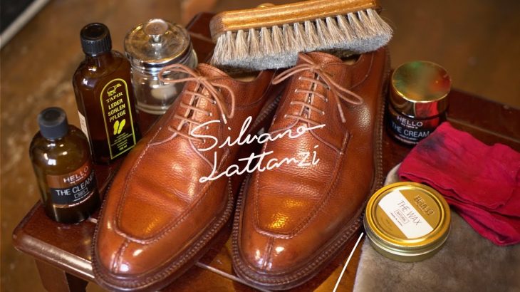 【靴磨き】靴職人の革靴お手入れ｜リメイクしたSilvano Lattanziをメンテナンス