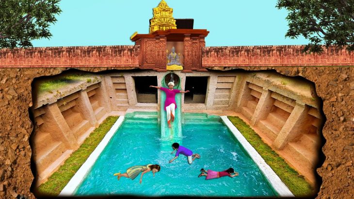 भूमिगत मंदिर सुरंग जल स्विमिंग पूल Underground Temple Tunnel Water Slide SwimmingPool Hindi Kahaniya