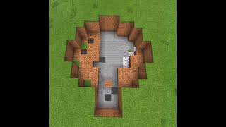 underground house in minecraft | #shorts