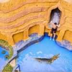 100 Days Build Swimming Pool Water Slide Crocodile Around Underground House – Primitive Survival