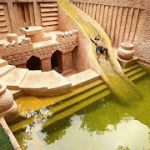100 Days Built Super Millionaire Underground Water Slide Pool