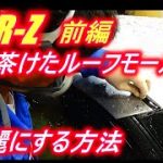 4次元磨きレストア職人による白茶けたルーフモールを綺麗にする方法　CR-Z磨き前編