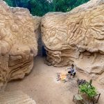 Amazing Building! Girl Build Incredible Underground Cliff Valley Palace