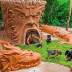 Build Giant Underground House For Collected Abandoned Puppies