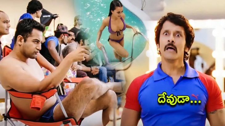 Chiyaan Vikram And Amy Jackson Super Hit Action Movie Swimming Pool Ad Scene | Cinema Nagar