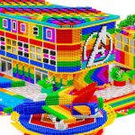 Satisfying Video | Build COOLEST Avengers Headquarter Building Have Heliport And Slime Pool
