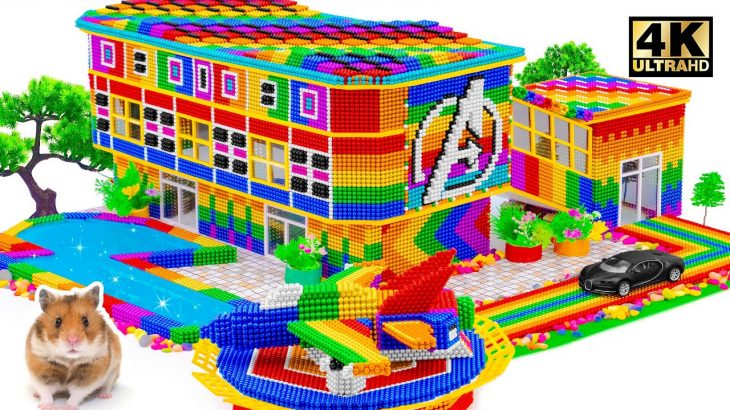 Satisfying Video | Build COOLEST Avengers Headquarter Building Have Heliport And Slime Pool